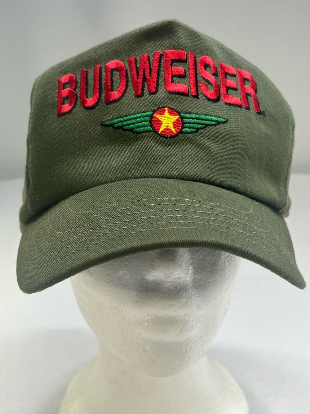 Budweiser Beer Pilot Wings Aviator Vintage Snapback Trucker Hat